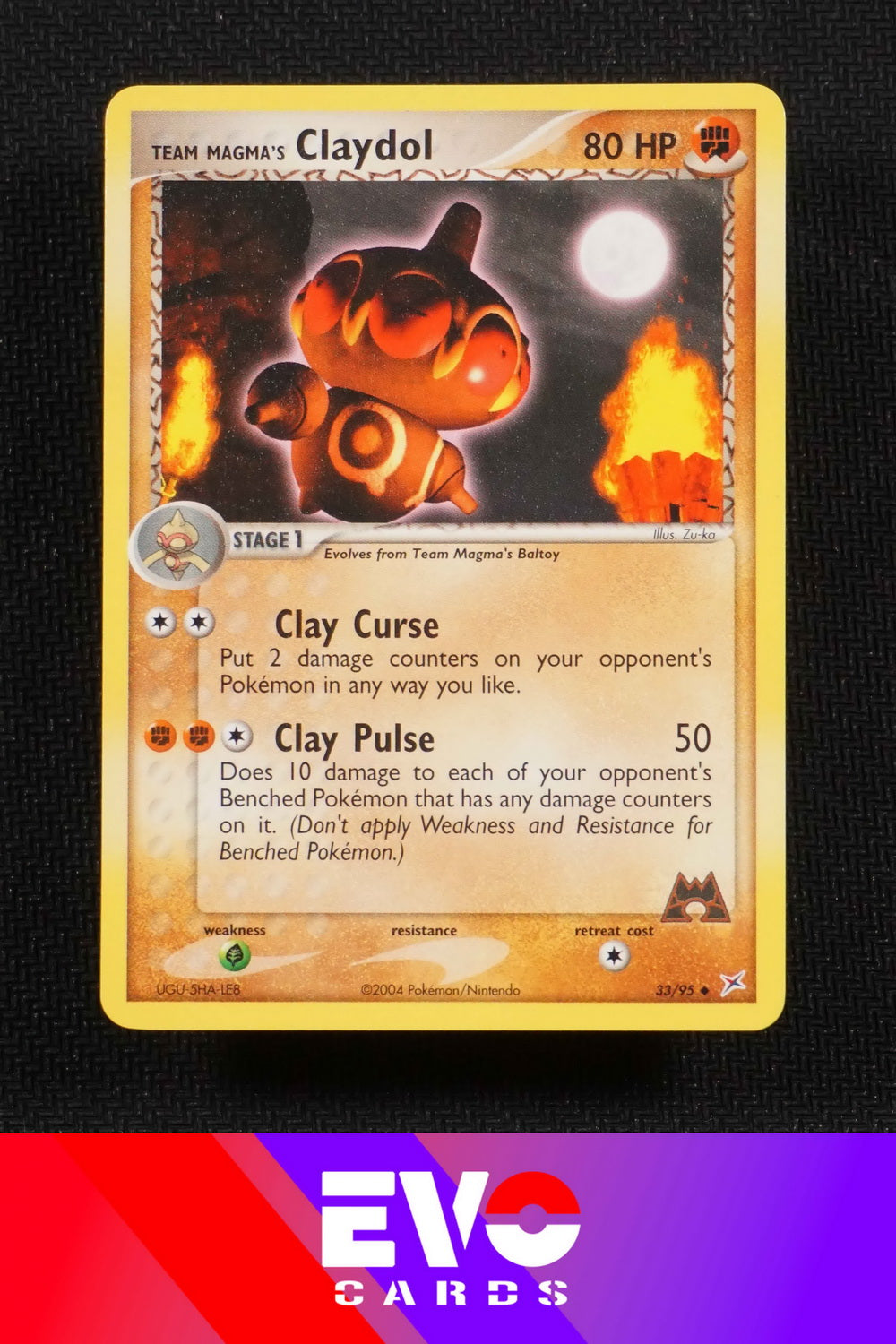 Claydol 33/95 - ex Team Magma vs Team Aqua - Near Mint