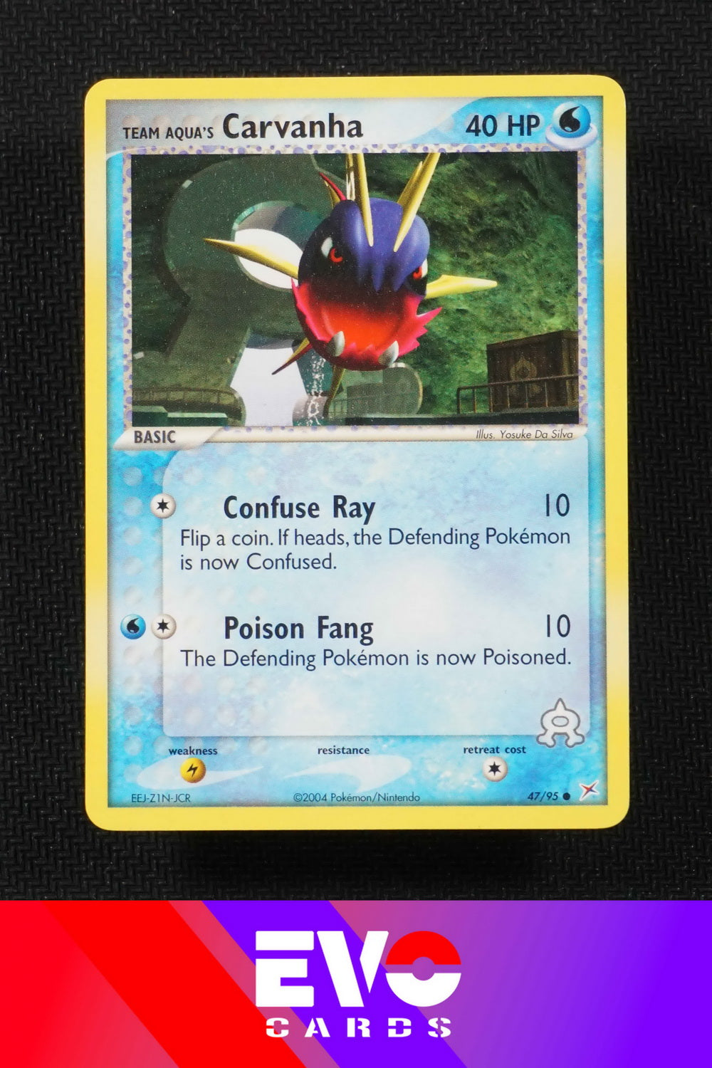 Carvanha 47/95 - ex Team Magma vs Team Aqua - Near Mint