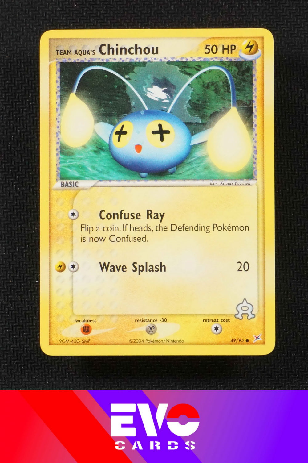 Chinchou 49/95 - ex Team Magma vs Team Aqua - Near Mint Chinchou 49/95 - ex Team Magma vs Team Aqua - Near Mint