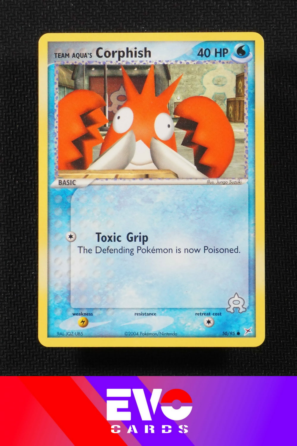 Corphish 50/95 - ex Team Magma vs Team Aqua - Near Mint