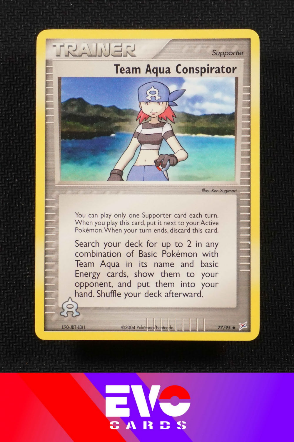 Team Aqua Conspirator 77/95 - ex Team Magma vs Team Aqua - Near Mint