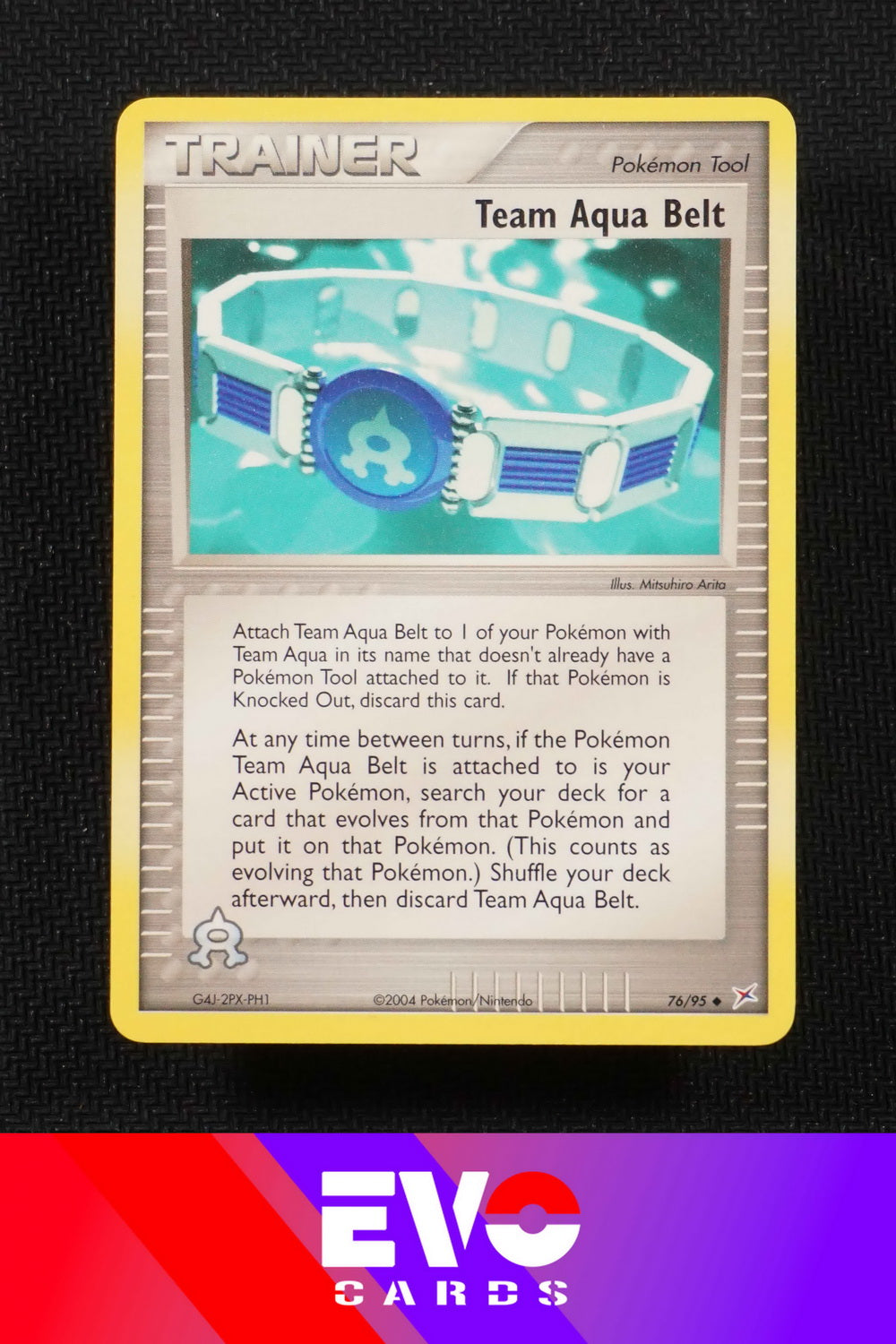 Team Aqua Belt 76/95 - ex Team Magma vs Team Aqua - Near Mint