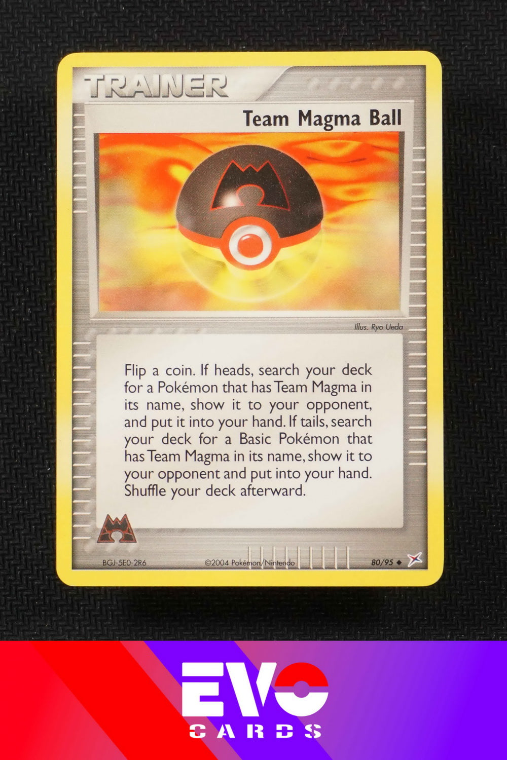 Team Magma ball 80/95 - ex Team Magma vs Team Aqua - Near Mint