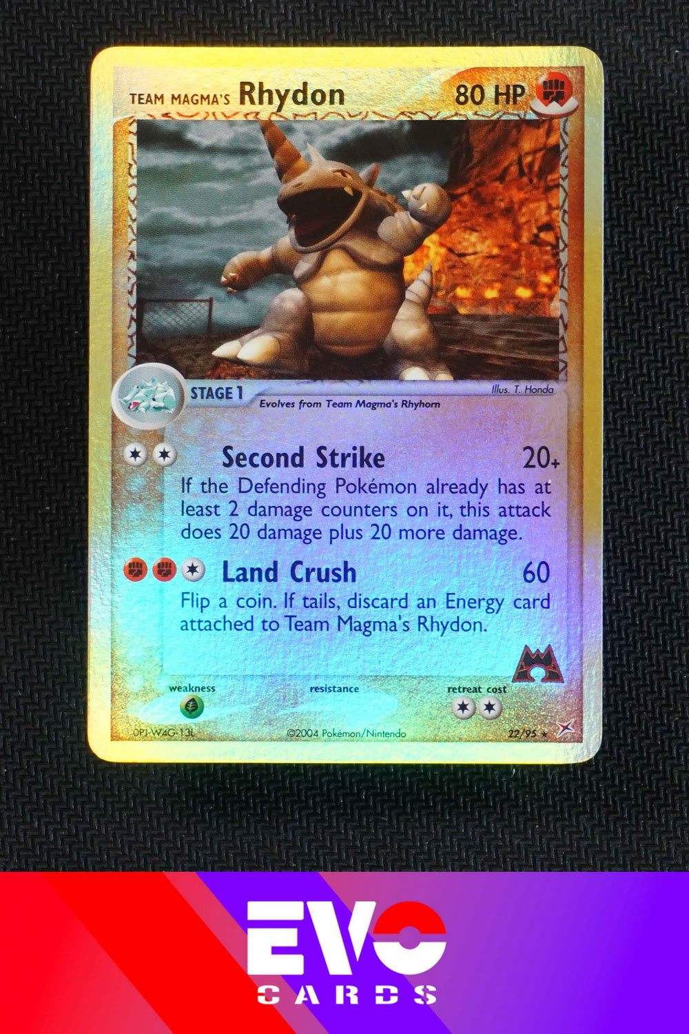 Rhydon 22/95 - ex Team Magma vs Team Aqua - Reverse Holo - Near Mint