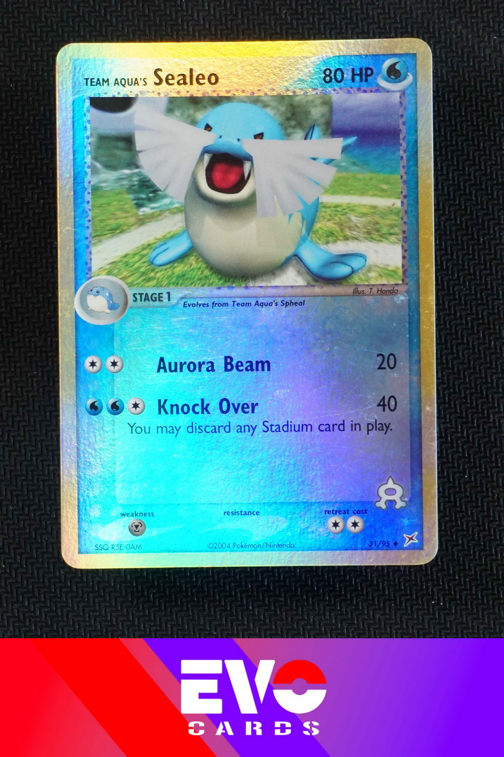sealeo pokemon card Sealeo 31/95 - ex Team Magma vs Team Aqua - Reverse Holo