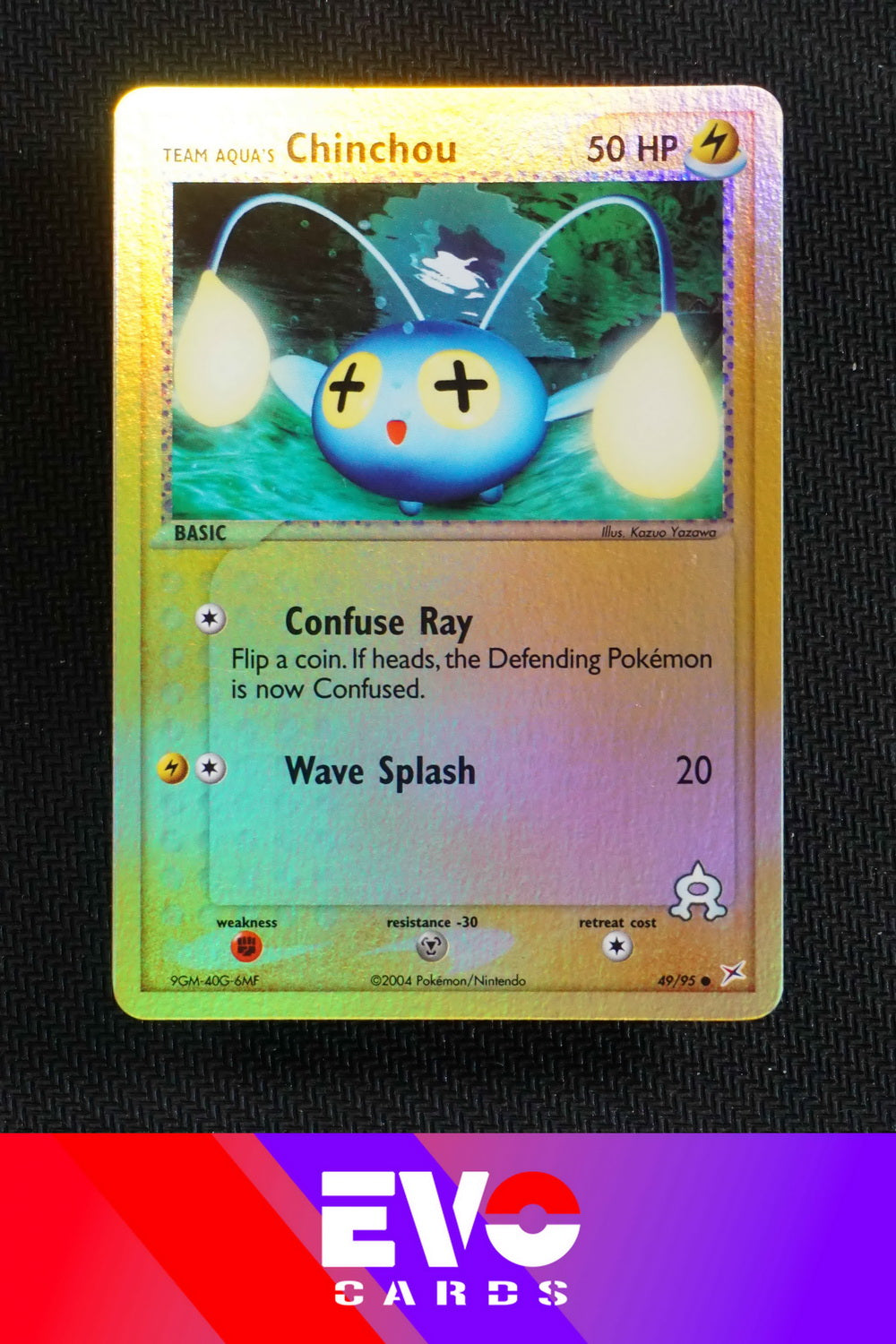 Chinchou 49/95 - ex Team Magma vs Team Aqua - Reverse Holo - Excellent