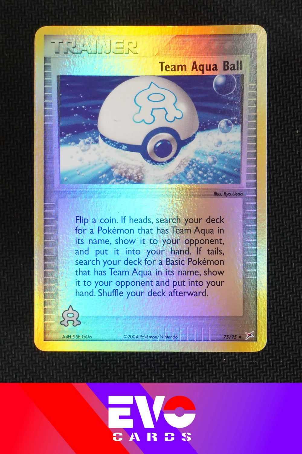 Team Aqua Ball 75/95 - ex Team Magma vs Team Aqua - Reverse Holo - Near Mint