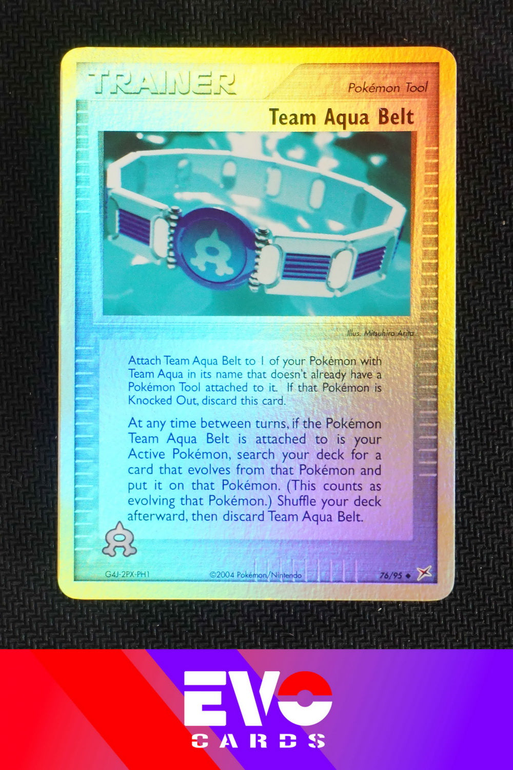 Team Aqua Belt 76/95 - ex Team Magma vs Team Aqua - Reverse Holo - Near Mint