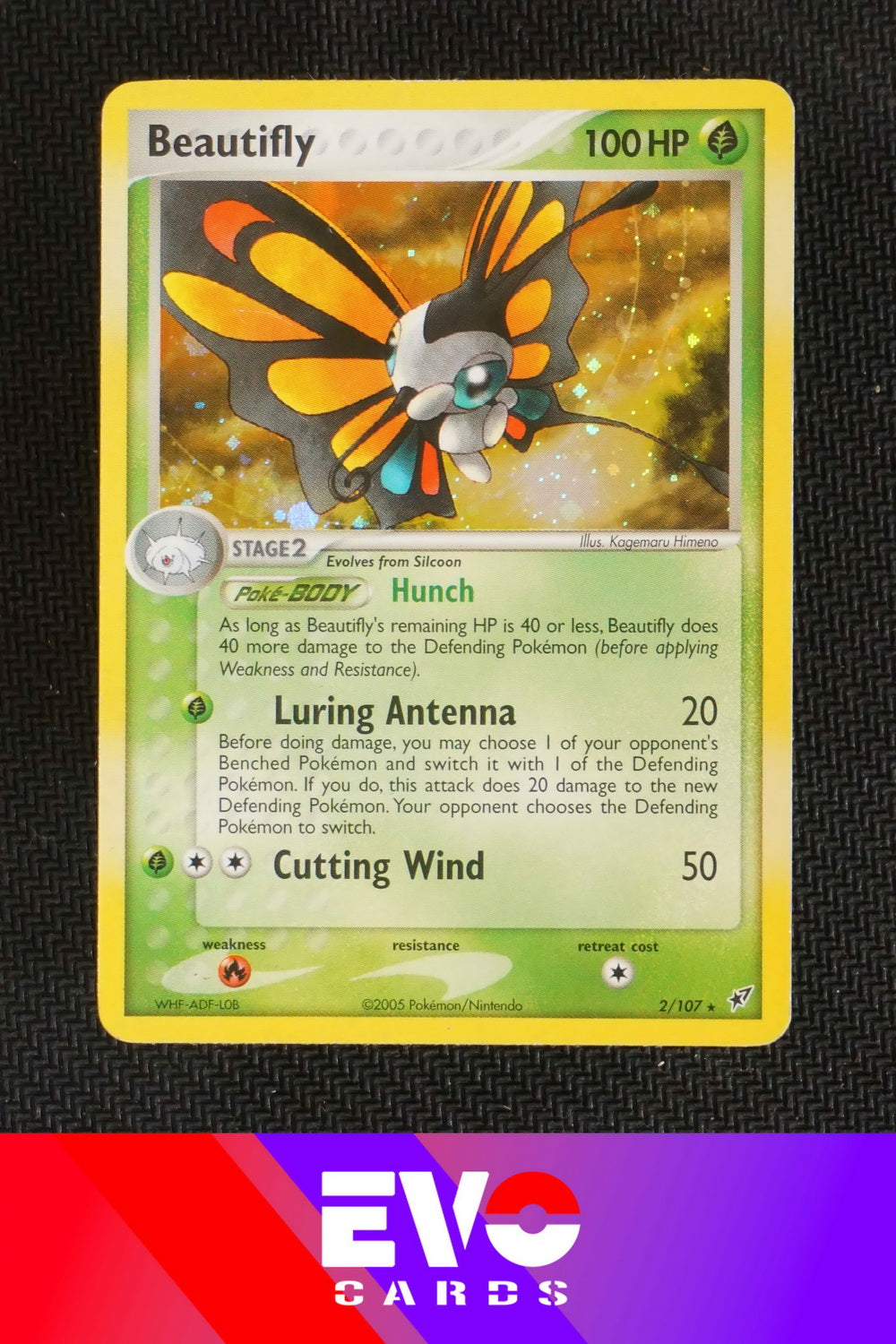 Beautifly 2/107 ex Deoxys - Holo - Excellent