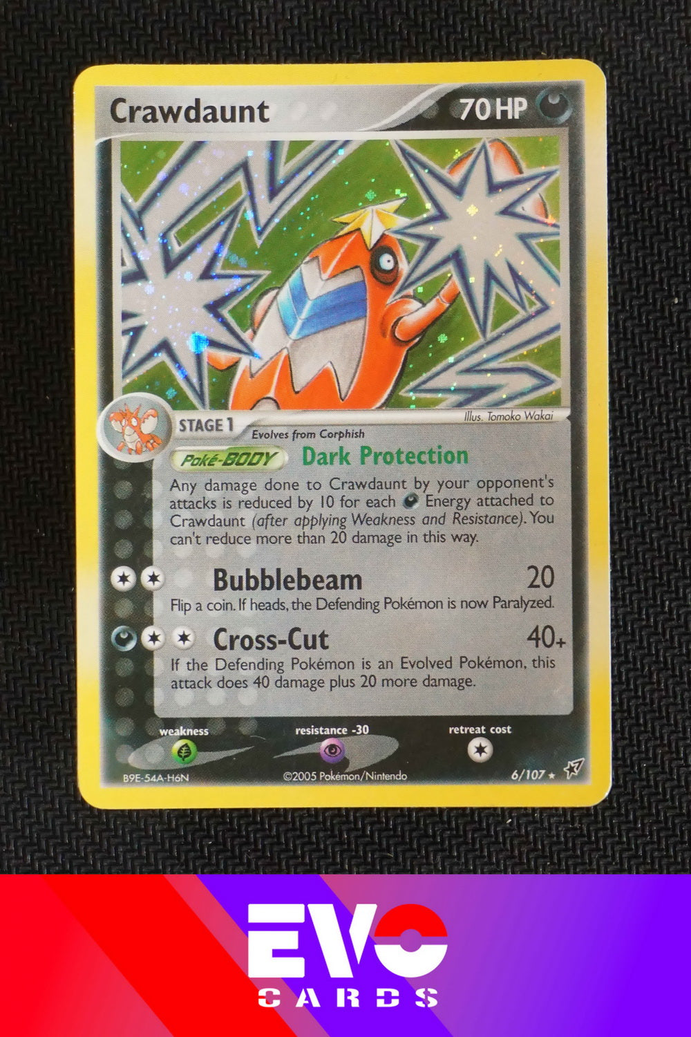 mimikyu vmax pokemon card price Crawdaunt 6/107 ex Deoxys - Holo