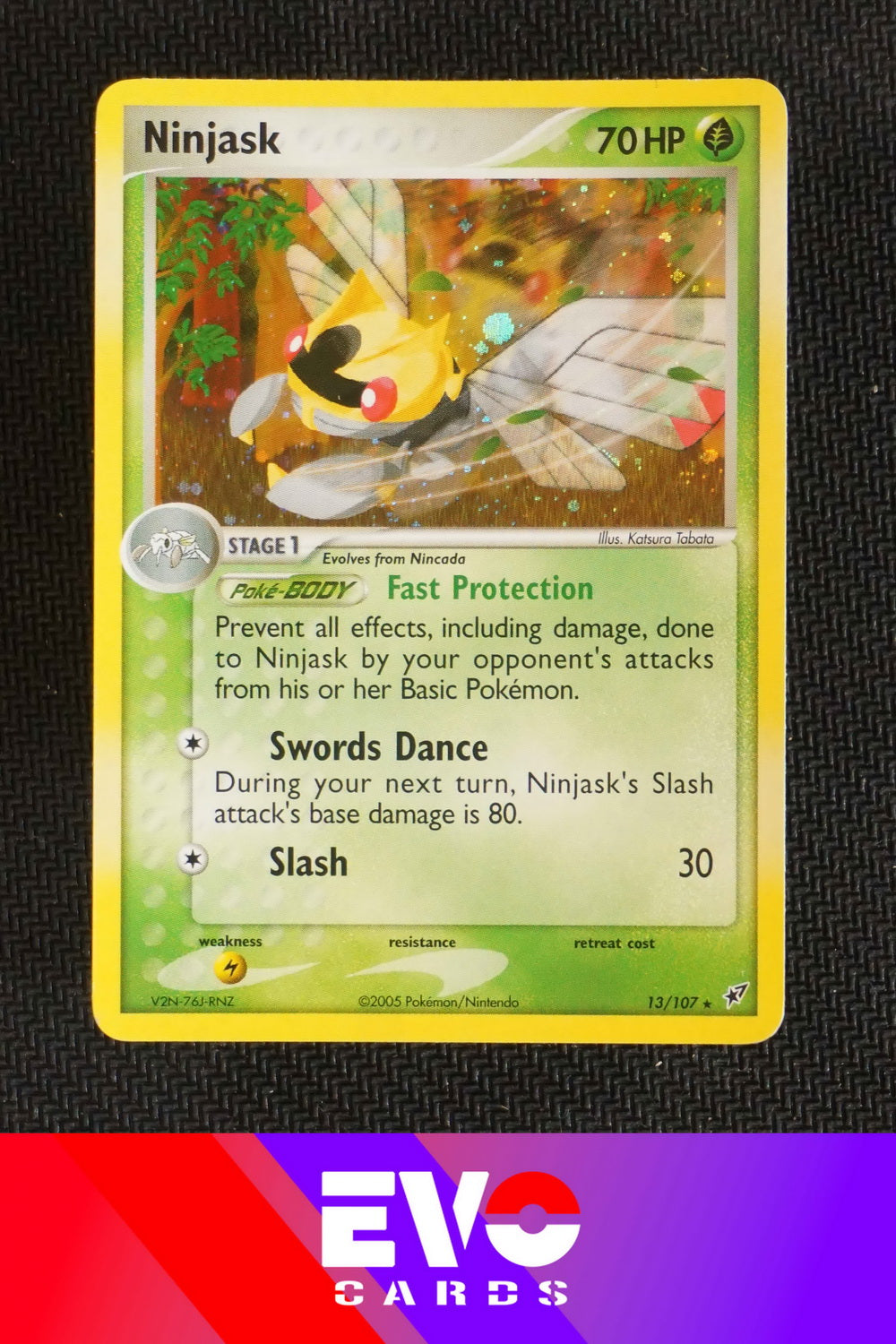 Ninjask 13/107 ex Deoxys - Holo - Excellent