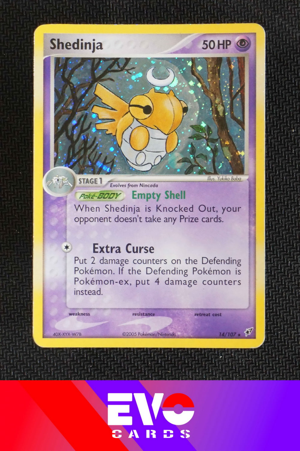 Shedninja 14/107 ex Deoxys - Holo - Excellent Shedninja 14/107 ex Deoxys - Holo - Excellent