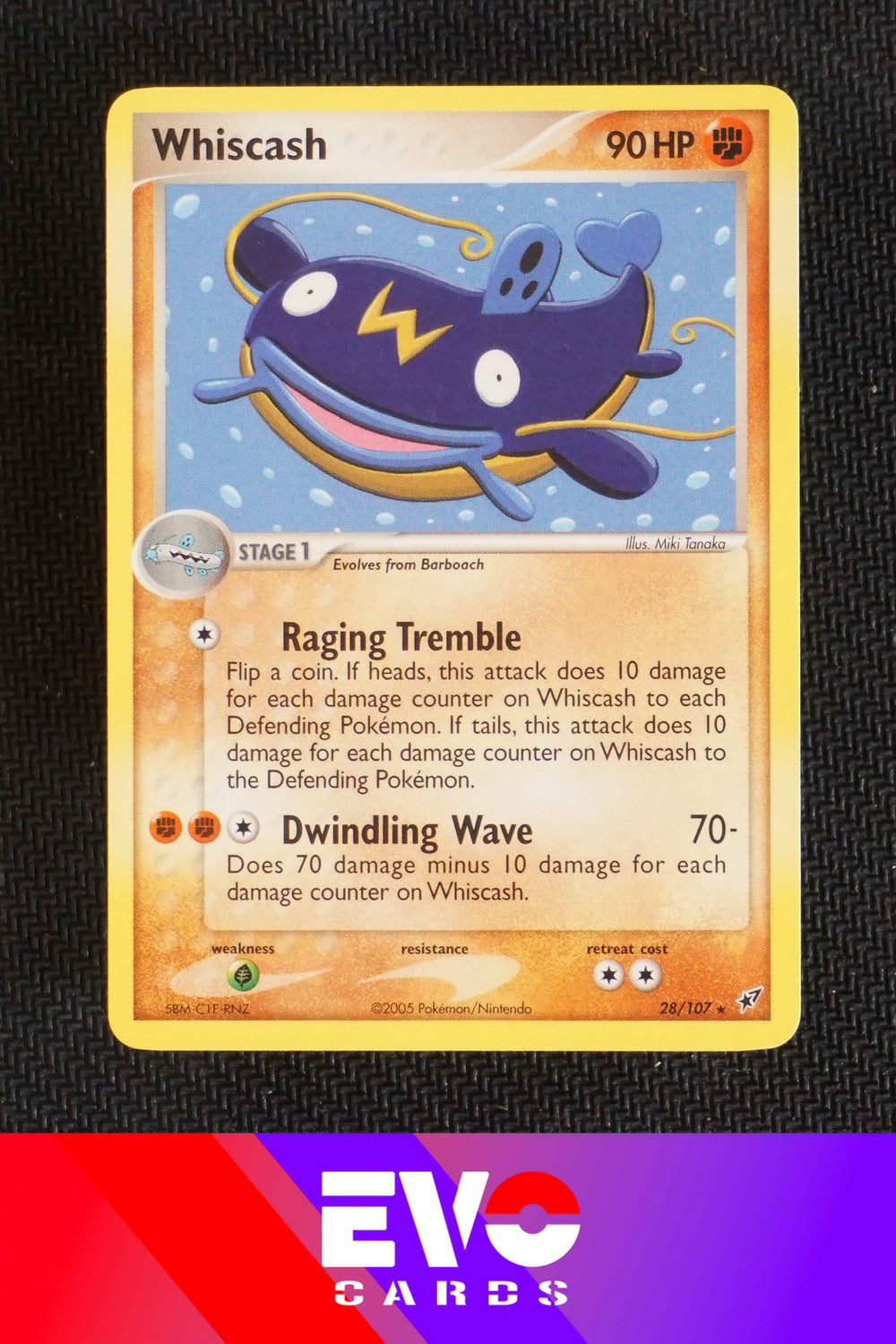 Whiscash 28/107 ex Deoxys - Near Mint