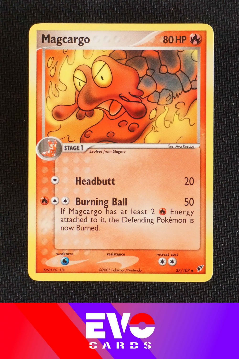Magcargo 37/107 - ex Deoxys - Near Mint