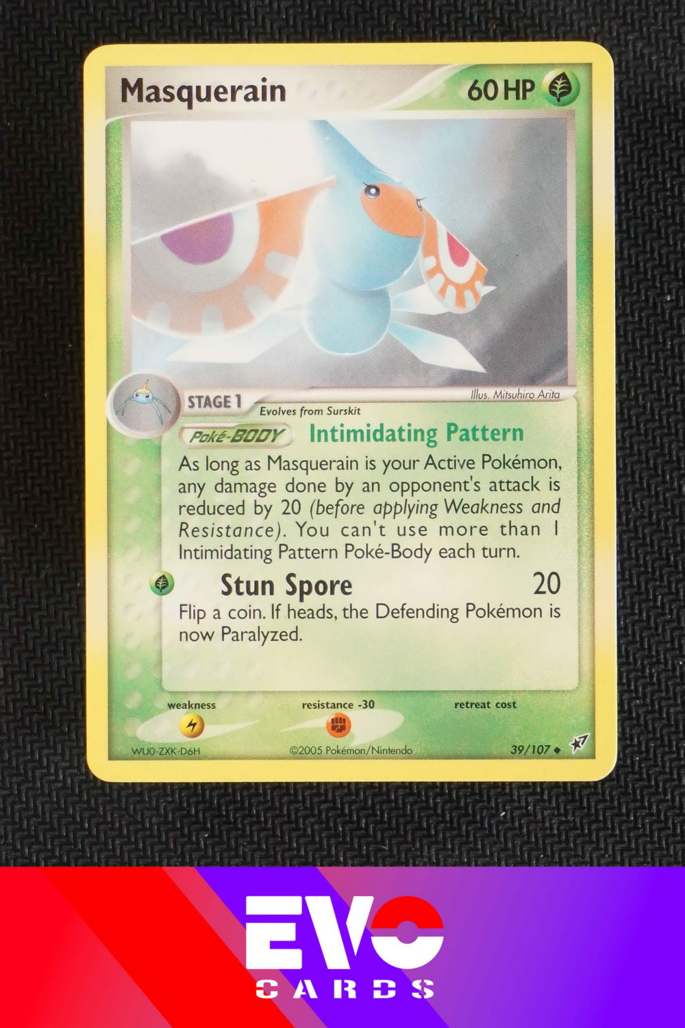 Masquerain 39/107 - ex Deoxys - Near Mint