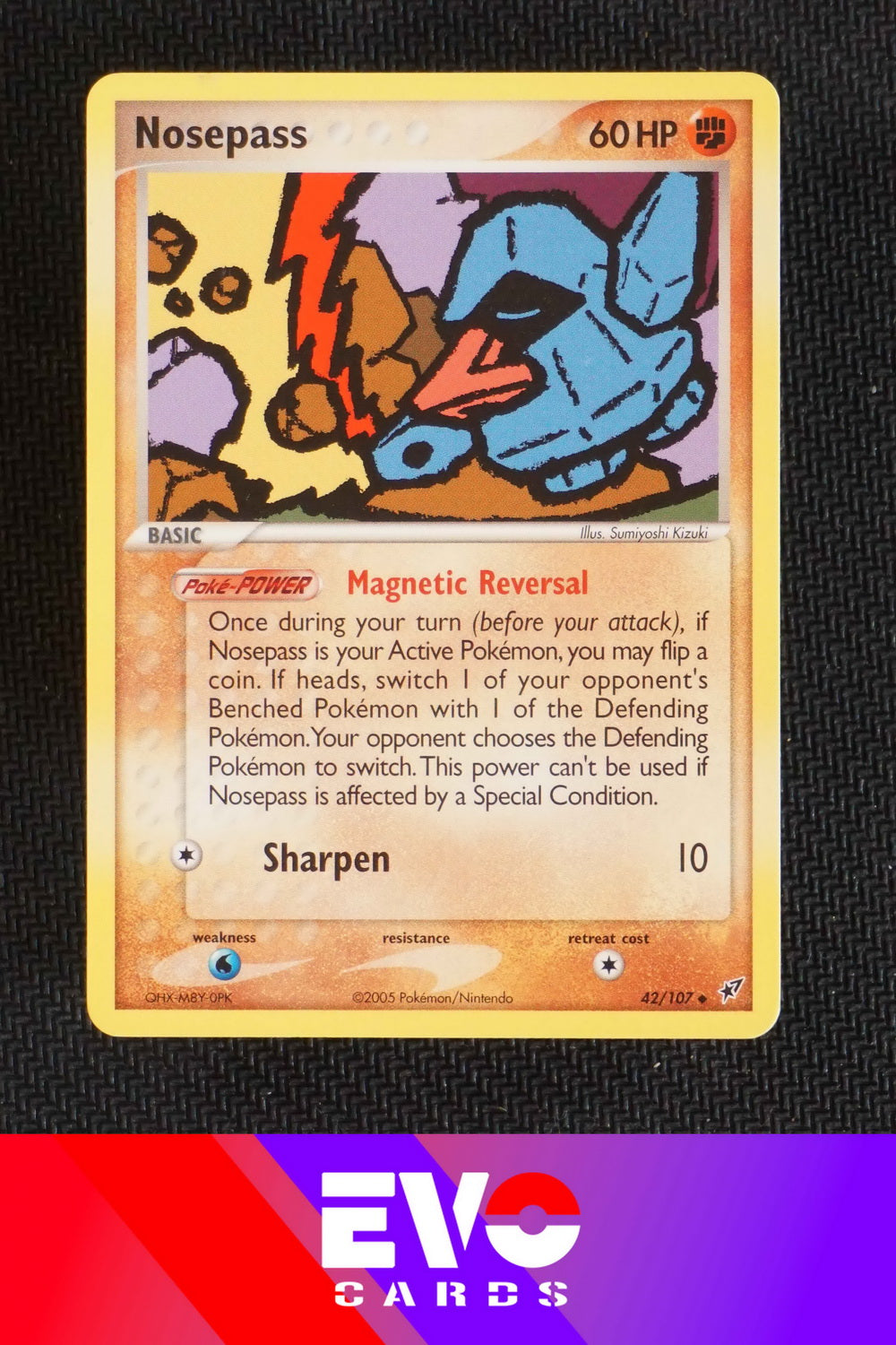 Nosepass 42/107 - ex Deoxys - Near Mint