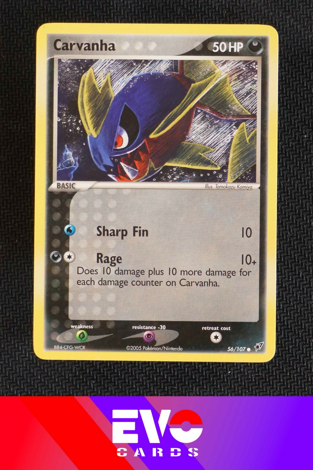 Carvanha 56/107 - ex Deoxys - Near Mint