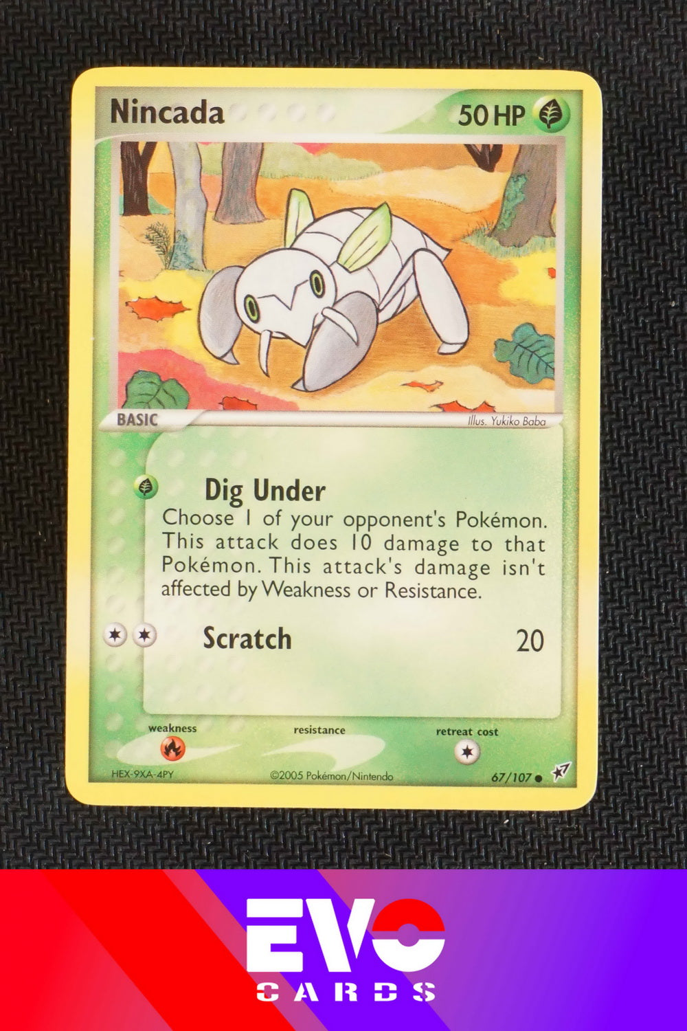 Nincada 67/107 - ex Deoxys - Near Mint