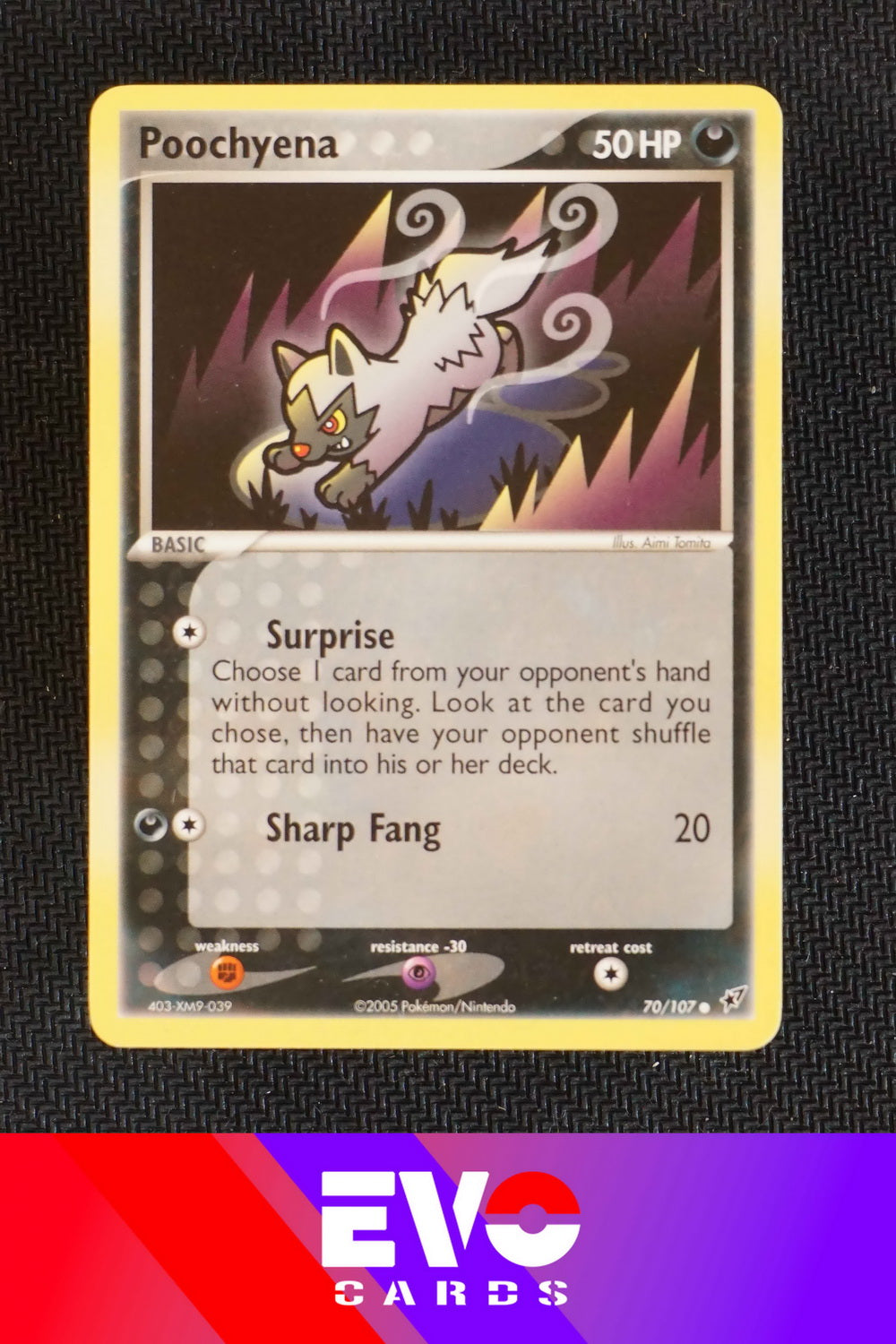 Poochyena 70/107 - ex Deoxys - Near Mint