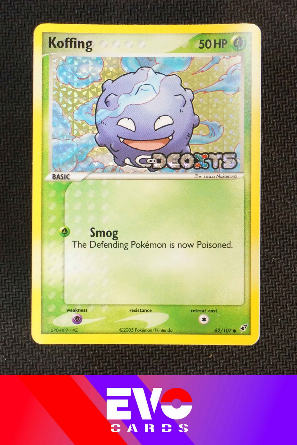 Koffing 62/107 - ex Deoxys - Reverse Holo - Excellent