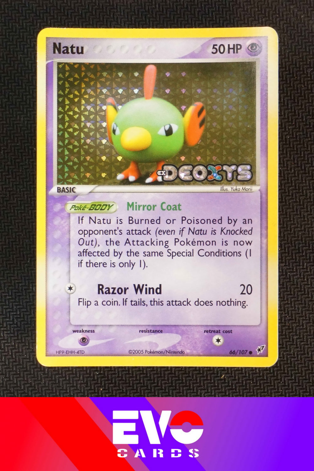 Natu 66/107 - ex Deoxys - Reverse Holo - Excellent