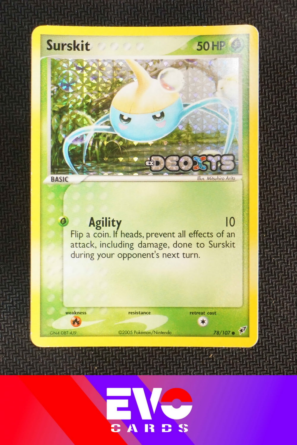 Surskit 78/107 - ex Deoxys - Reverse Holo - Excellent