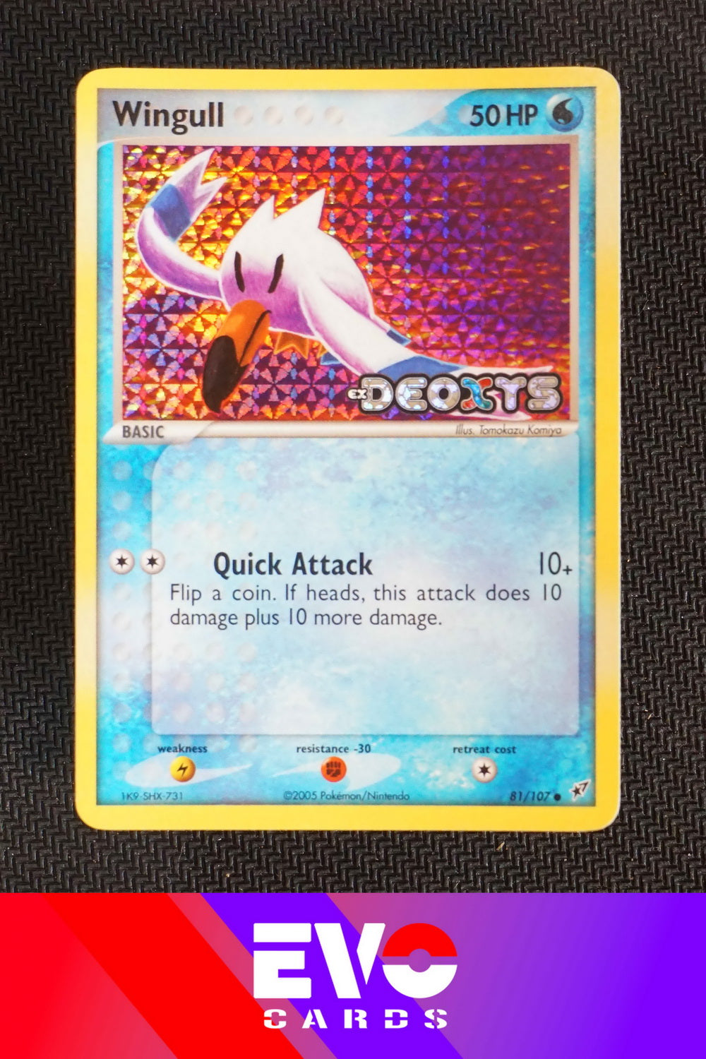 Wingull 81/107 - ex Deoxys - Reverse Holo - Excellent