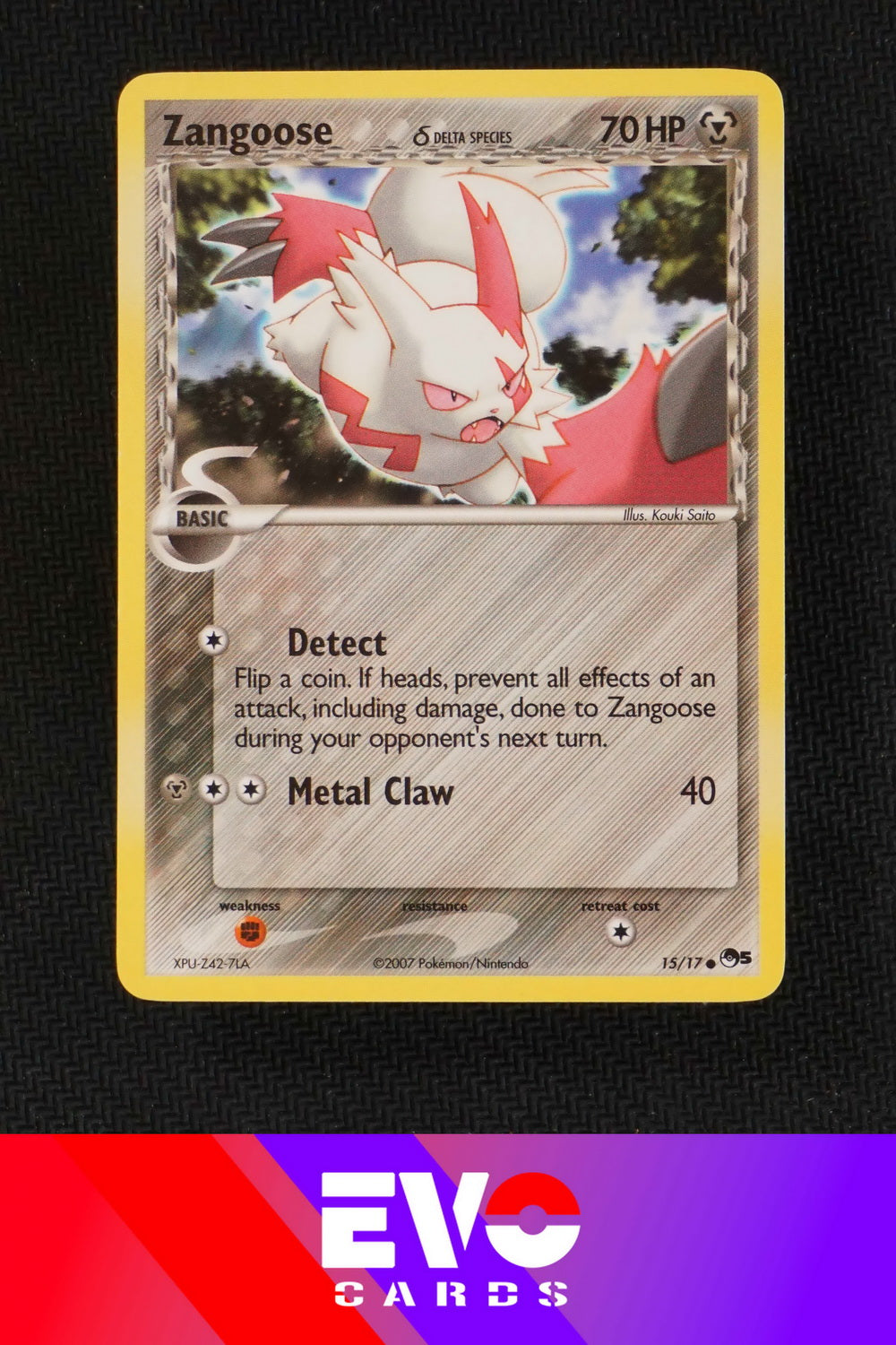 Zangoose 15/17 Pop Series 5 - Near Mint