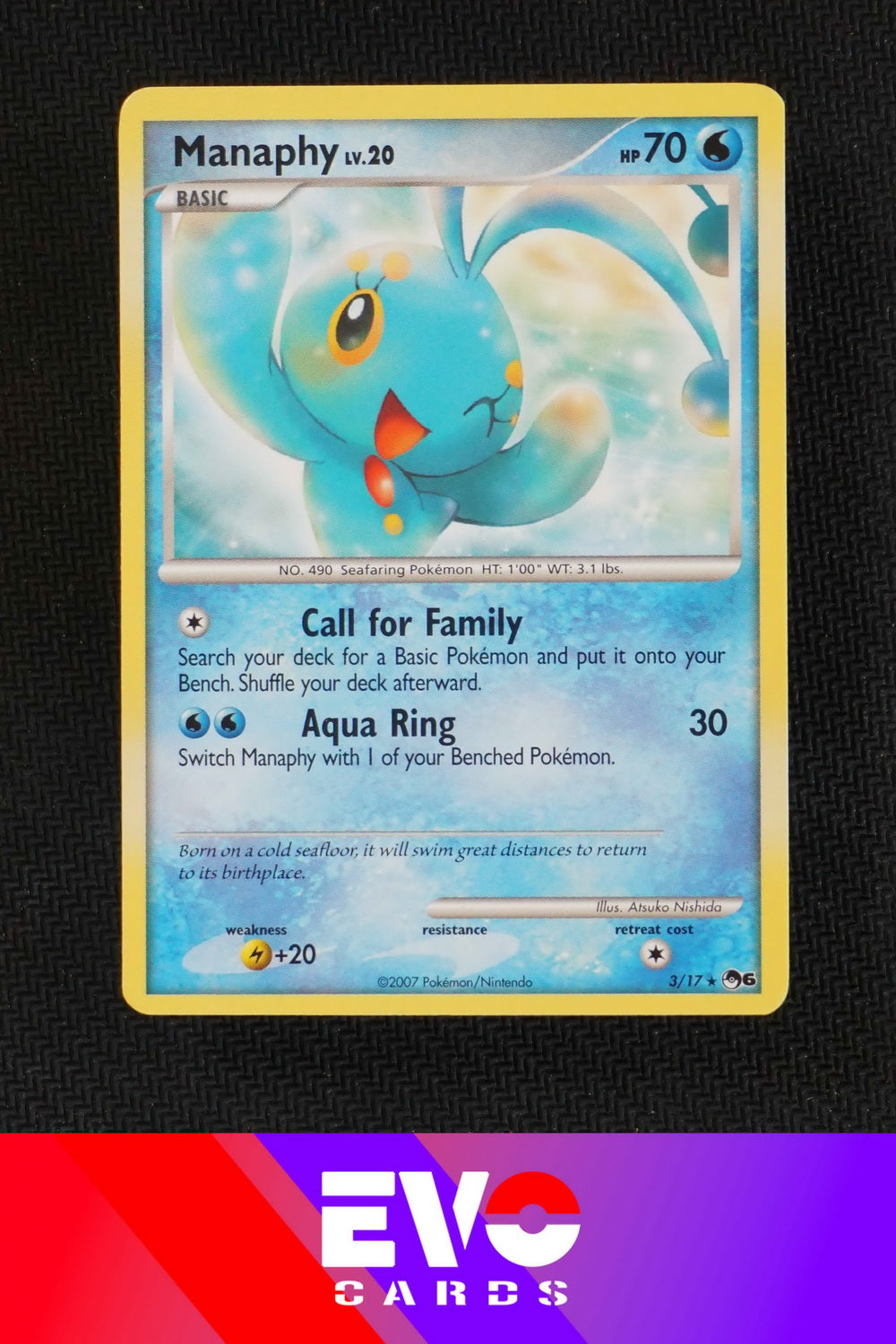 Manaphy 3/17 Pop Series 6