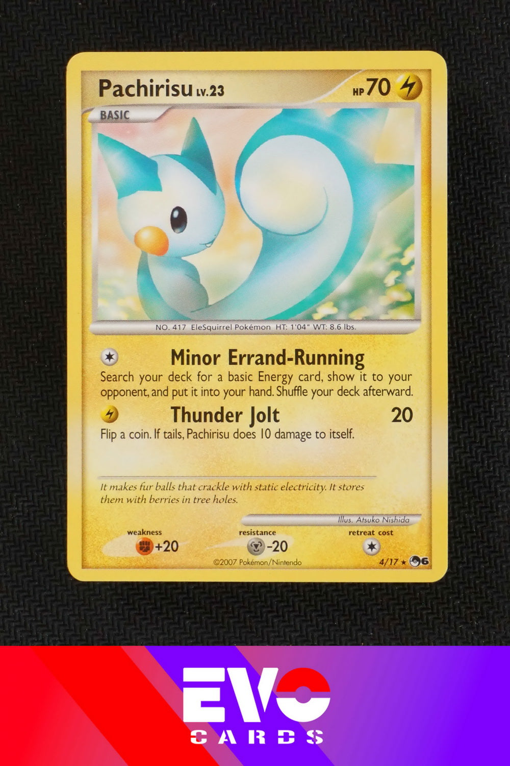 Pachirisu 4/17 Pop Series 6 - Near Mint Pachirisu 4/17 Pop Series 6 - Near Mint