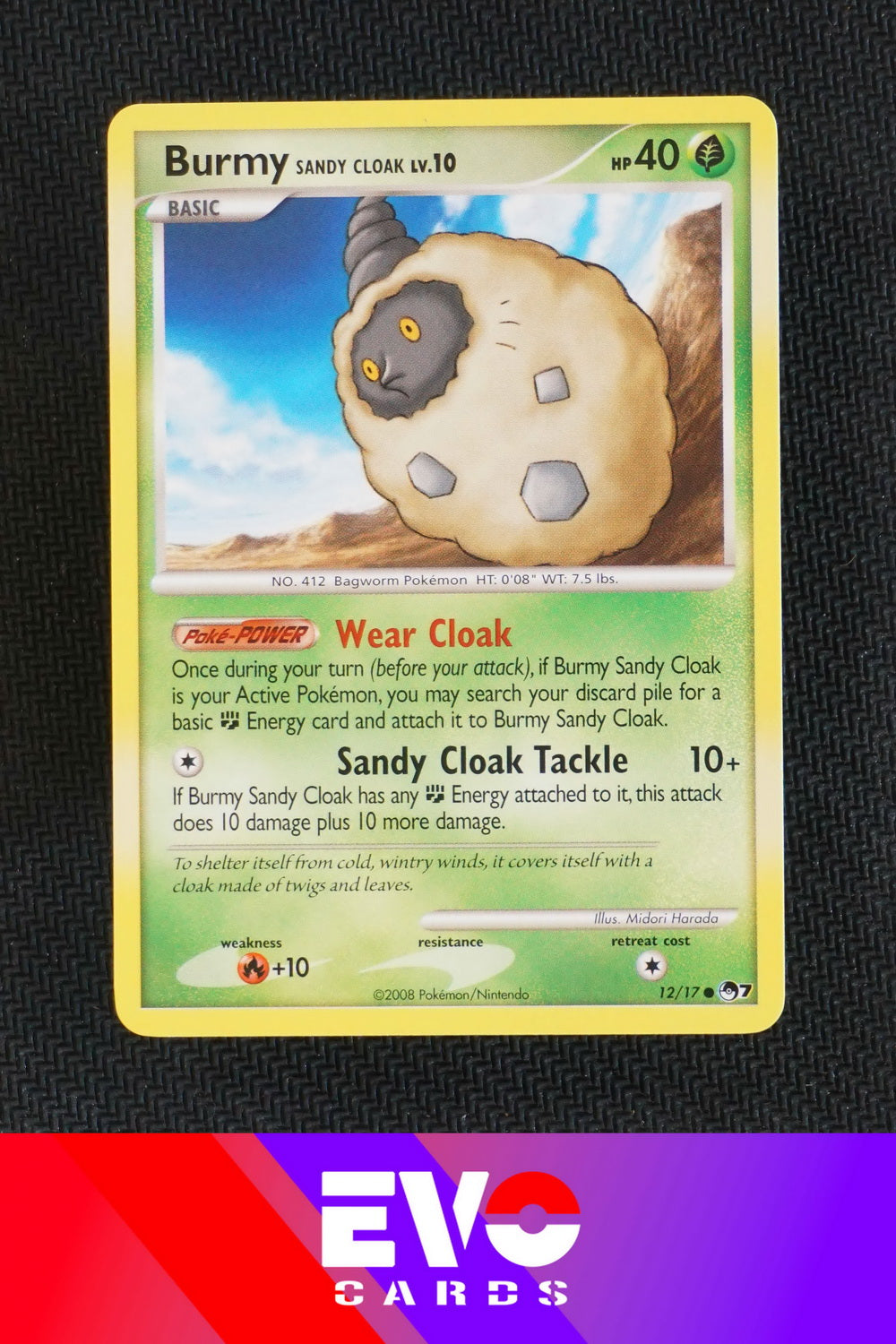 Burmy 12/17 - Pop Series 7 - Excellent