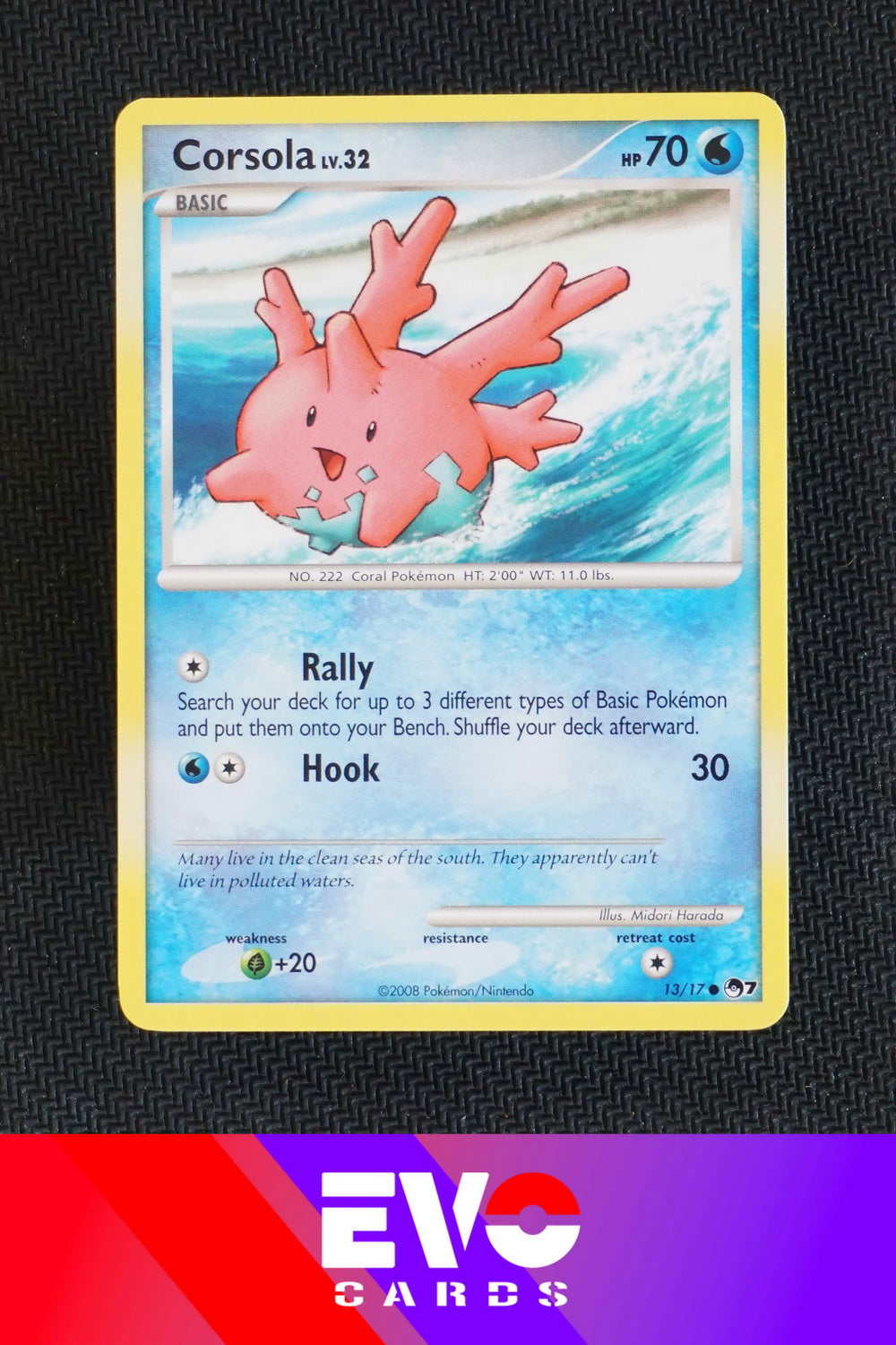 Corsola 13/17 - Pop Series 7 - Excellent Corsola 13/17 - Pop Series 7 - Excellent