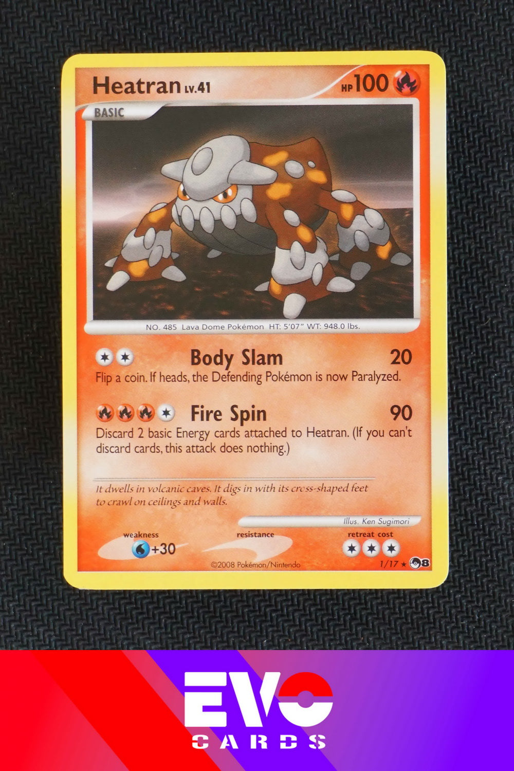 Heatran 1/17 - Pop Series 8 - Near Mint