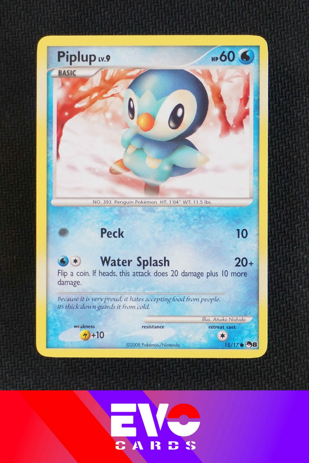 Piplup 15/17 - Pop Series 8 - Near Mint