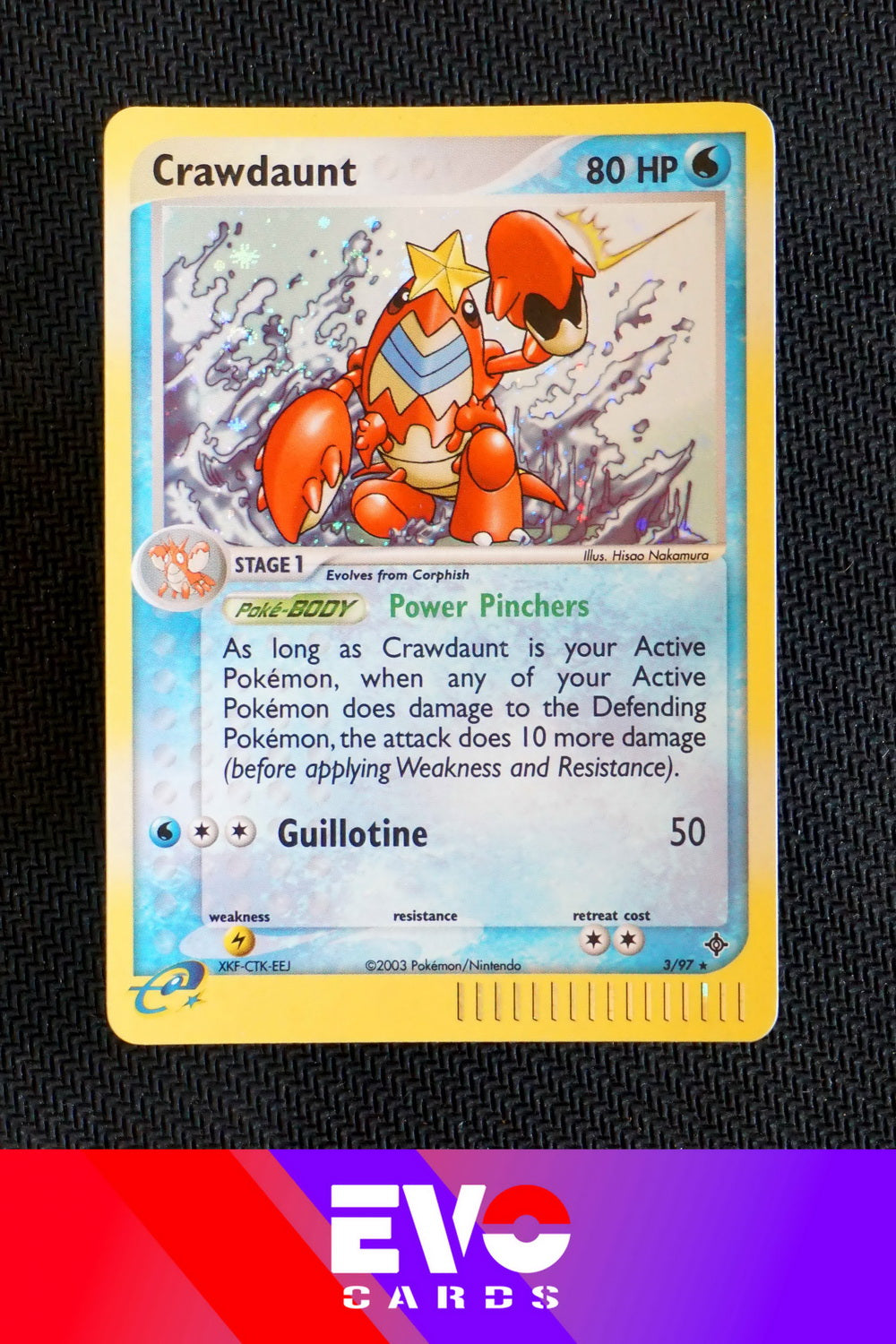 Crawdaunt 3/97 - ex Dragon - Holo - Excellent Crawdaunt 3/97 - ex Dragon - Holo - Excellent