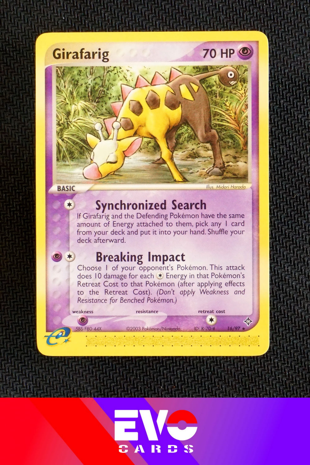 Girafarig 16/97 - ex Dragon - Near Mint Girafarig 16/97 - ex Dragon - Near Mint