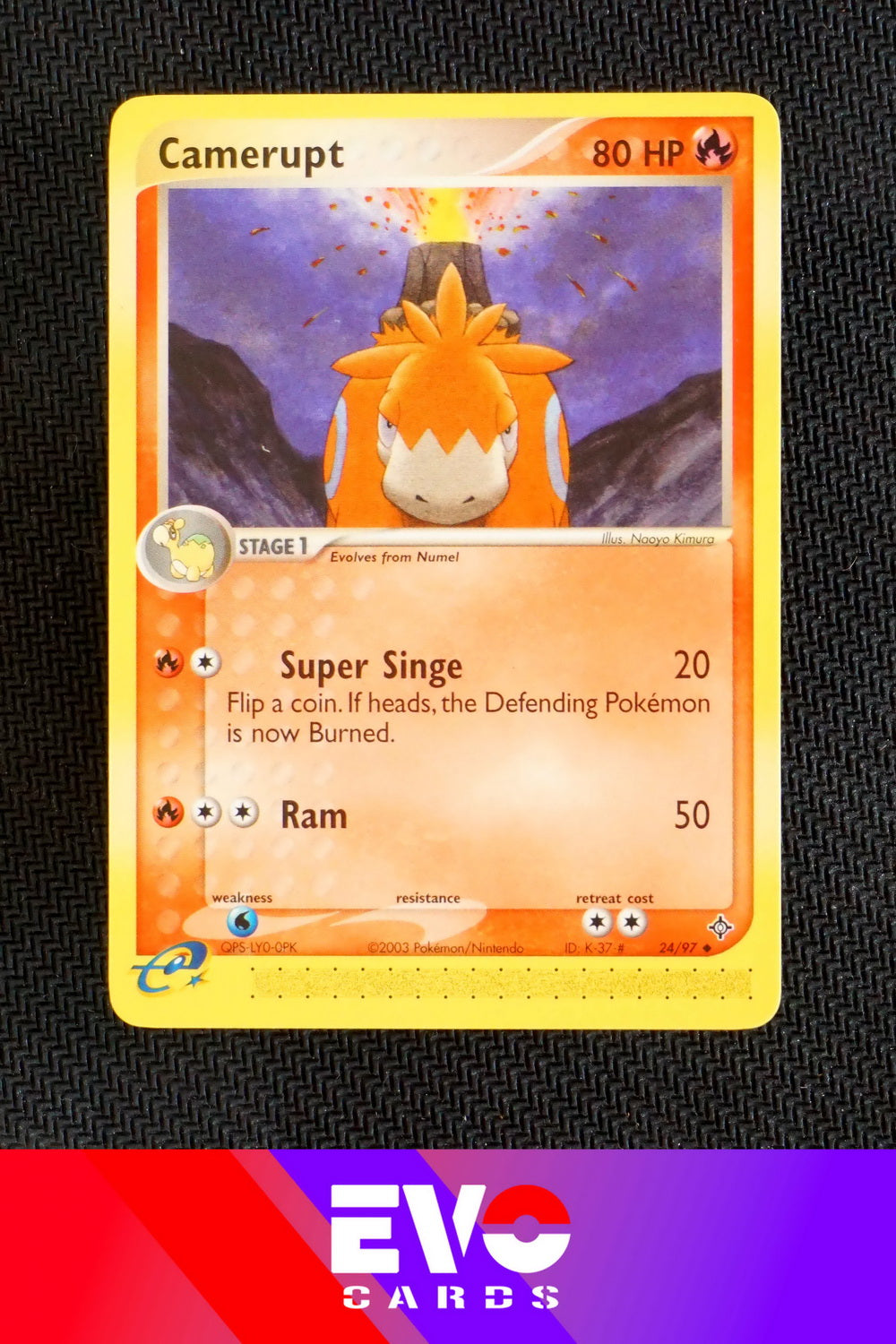 Camerupt 24/97 - ex Dragon - Near Mint