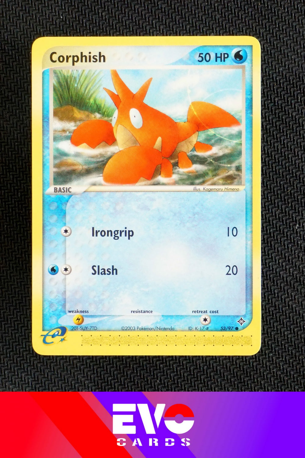 Corphish 53/97 - ex Dragon - Near Mint