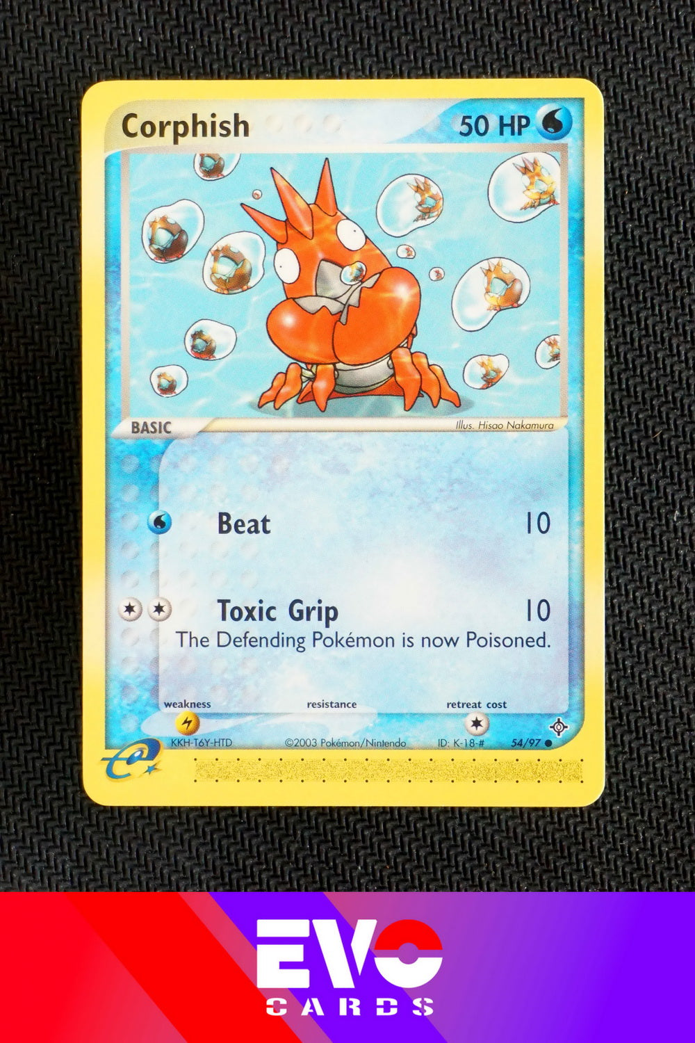 corphish pokemon card Corphish 54/97 - ex Dragon