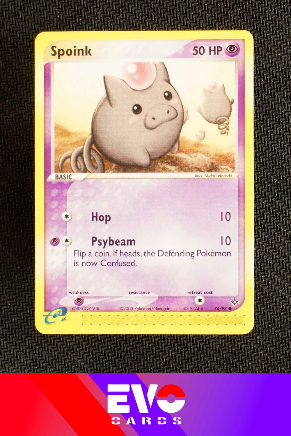 Spoink 74/97 - ex Dragon - Excellent