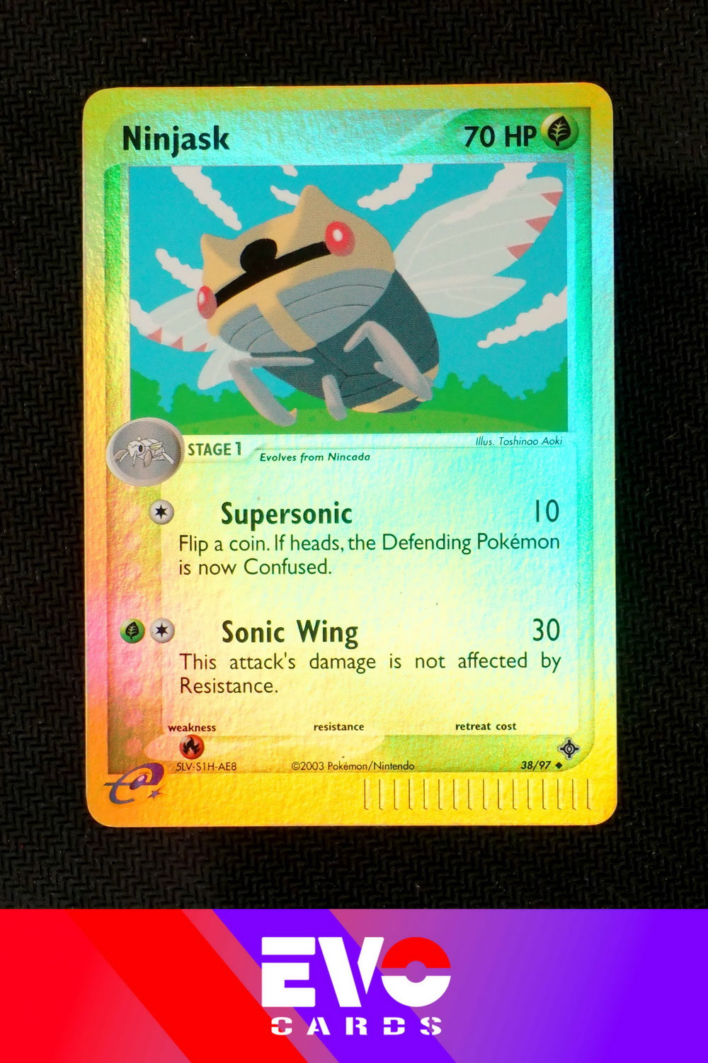 Ninjask 38/97 - ex Dragon - Reverse holo - Excellent