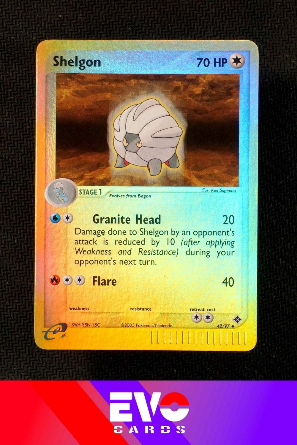 Shelgon 42/97 - ex Dragon - Reverse holo - Excellent Shelgon 42/97 - ex Dragon - Reverse holo - Excellent