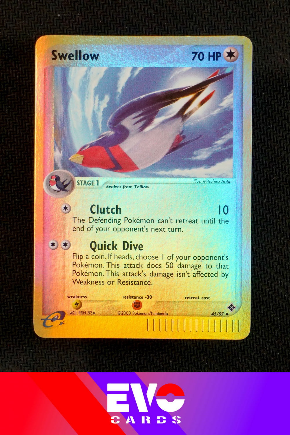 Swellow 45/97 - ex Dragon - Reverse holo - Excellent