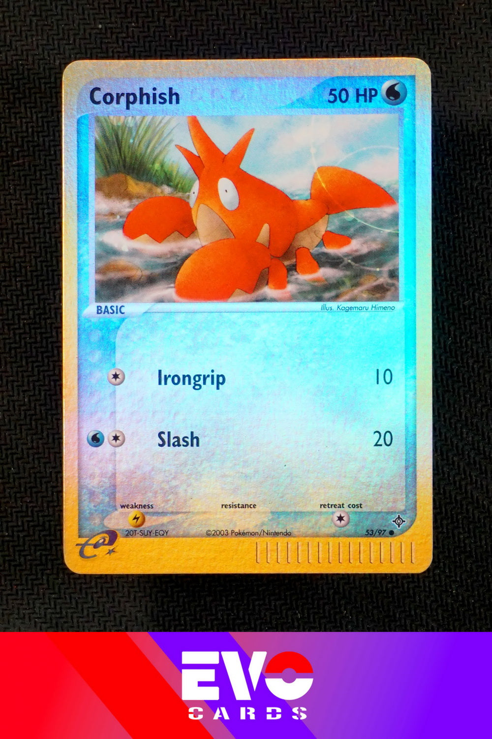Corphish 53/97 - ex Dragon - Reverse Holo - Excellent