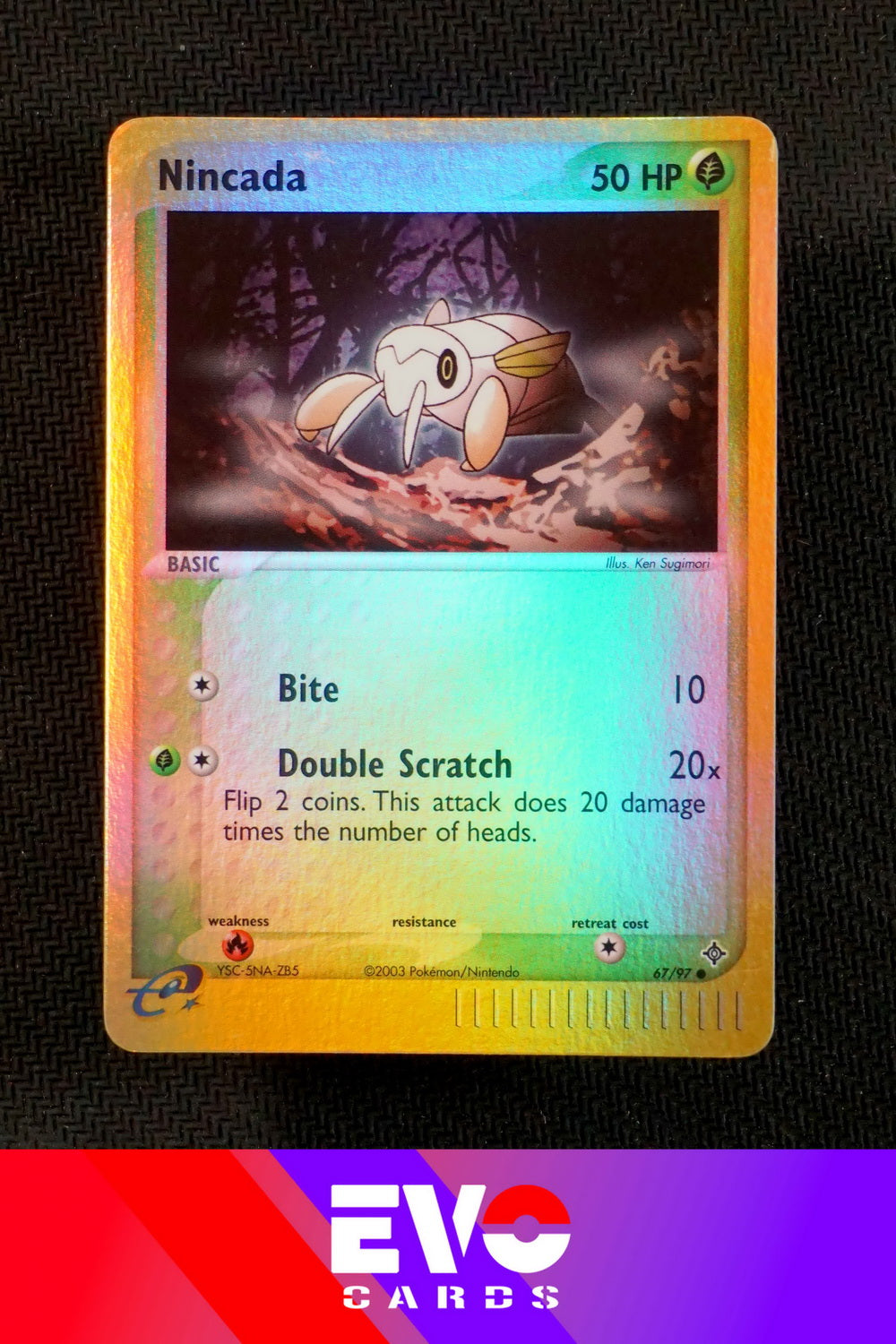 Nincada 67/97 - ex Dragon - Reverse Holo - Excellent