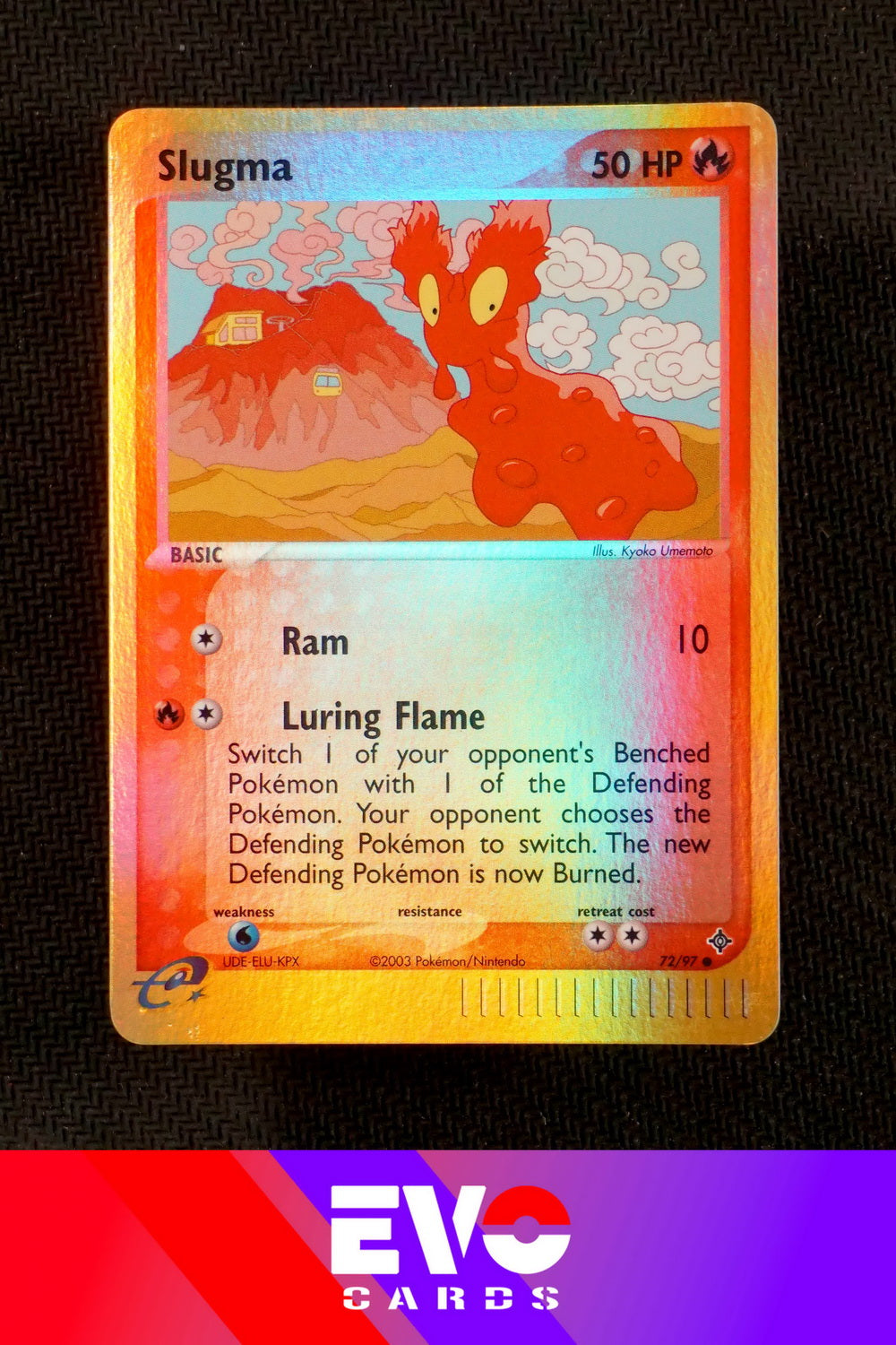 Slugma 72/97 - ex Dragon - Reverse Holo - Excellent