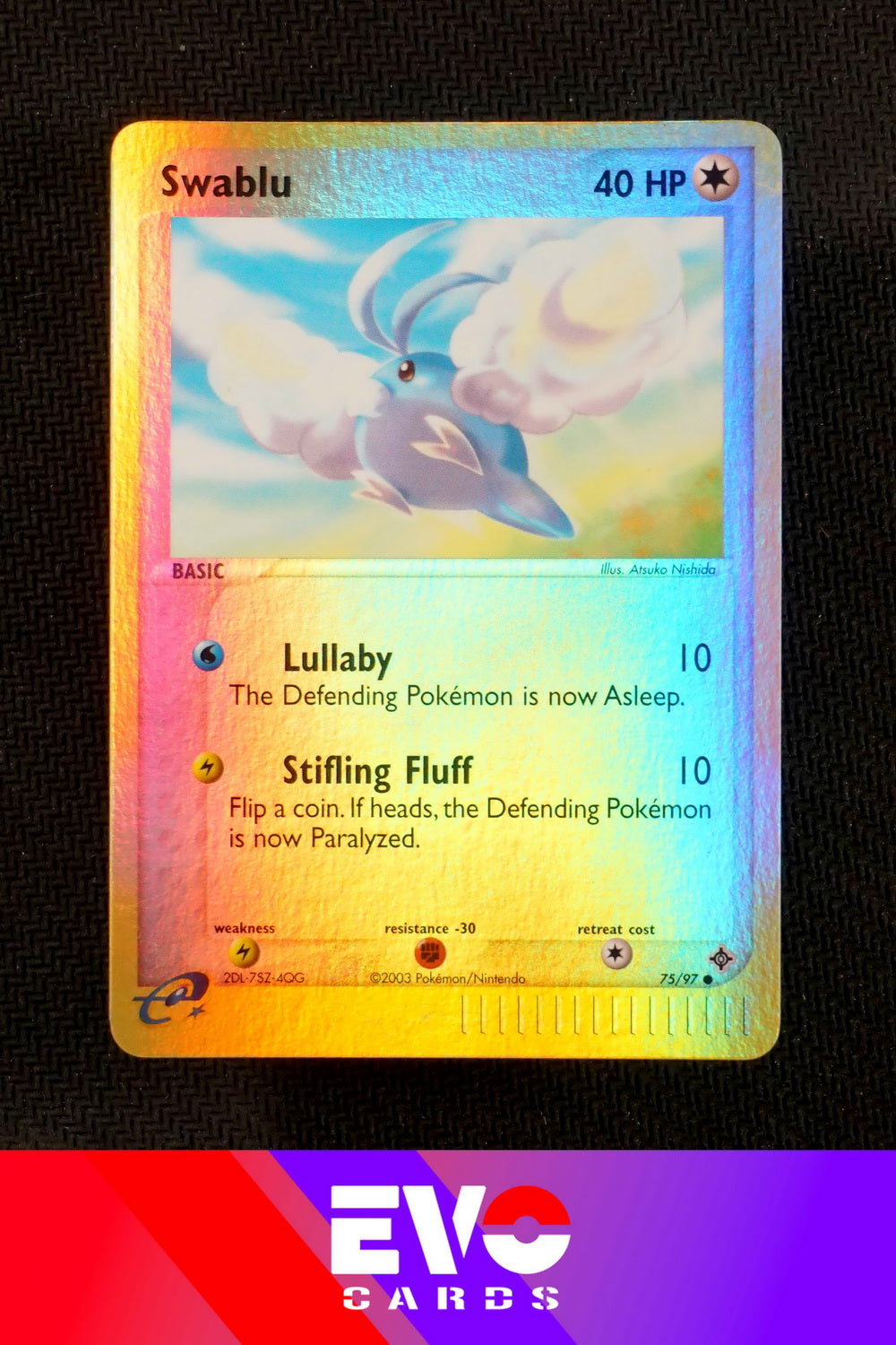 pokemon swablu card Swablu 75/97 - ex Dragon - Reverse Holo