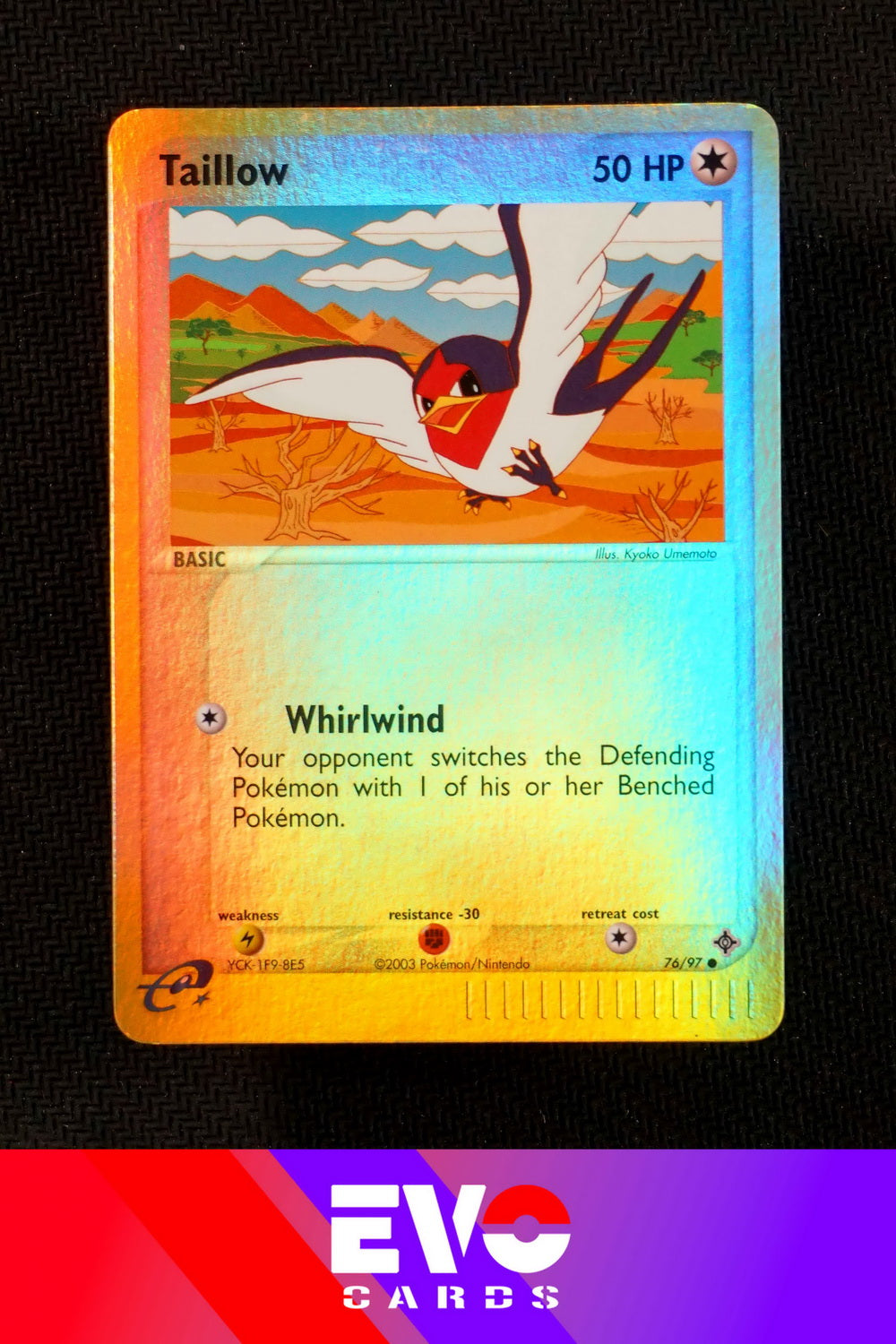 Taillow 76/97 - ex Dragon - Reverse Holo - Very Good Taillow 76/97 - ex Dragon - Reverse Holo - Very Good
