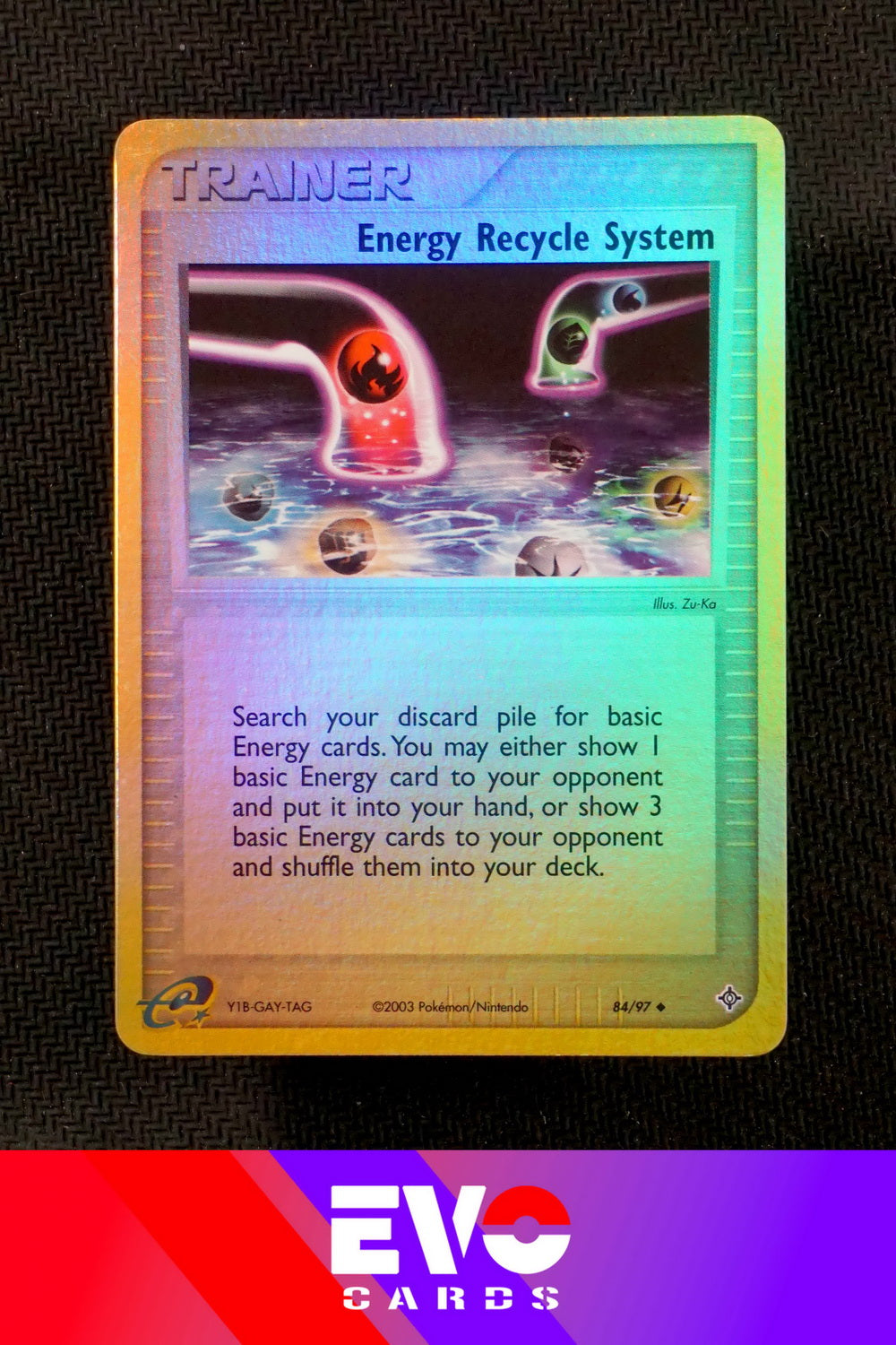 Energy recycle system 84/97 - ex Dragon - Reverse Holo - Very Good