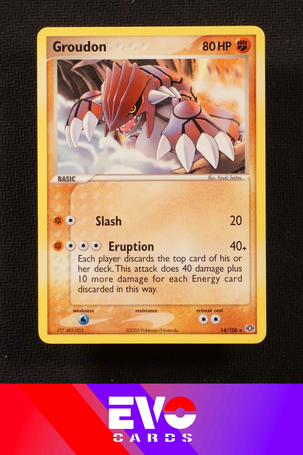 Groudon 14/106 - ex Emerald - Near Mint